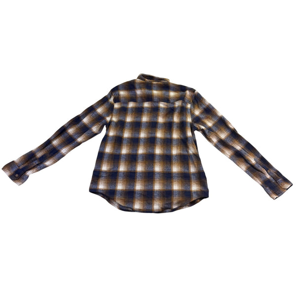 Eightthavenue Mens Plaid Button-Down Flannel Shirt  Long Sleeve Sz XL
