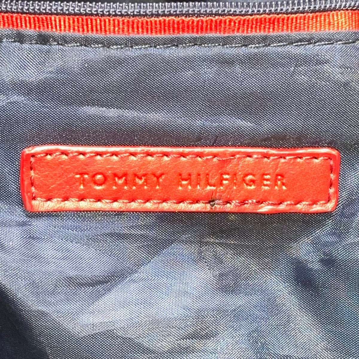 Tommy Hilfiger Women’s Black Striped Nylon & Leather Everyday Tote Bag