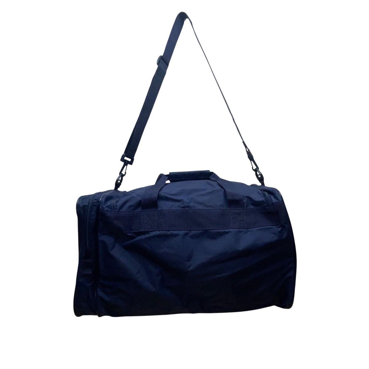 Adidas Unisex Blue Nylon Duffle Bag Logo Design Adjustable Strap One Size