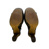Vince Camuto Women’s Black Suede Open-Toe Gilsa High Heel Size 6.5M