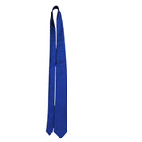 Calvin Klein Mens Blue 100% Silk Textured Pattern Slim Neck Tie
