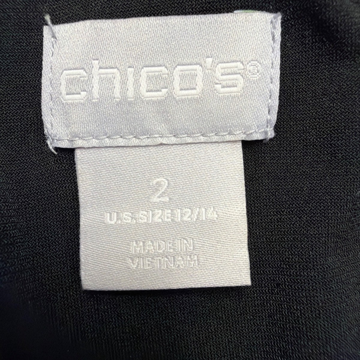 Chicos Womens Black Faux-Wrap Tie-Belt Jumpsuit Size 2 (12/14 )