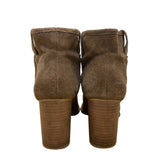 Splendid Women’s Brown Suede With Stacked Heel Western Ankle Boots Size 6.5-7