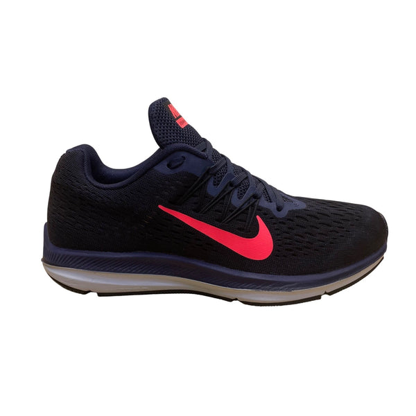 Nike Men's Black & Blue Mesh Zoom Winflo 5 Running Sneakers Size 7.5