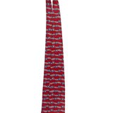 Robert Talbott Mens Red Silk Floral Pattern Tie Hand Sewn Made In Italy