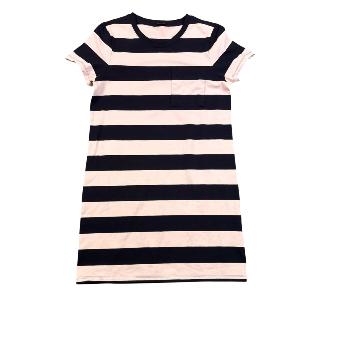 Banana Republic Womens Black & White Striped T-Shirt Dress Casual Style Size S