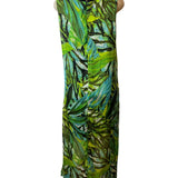 Patrizia Luca Milano Womens Sleeveless Tropical Print Maxi Dress