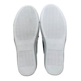 Fever Sole Women’s Blue Glitter Back Heart Accent Slip-On Casual Shoes Size 7