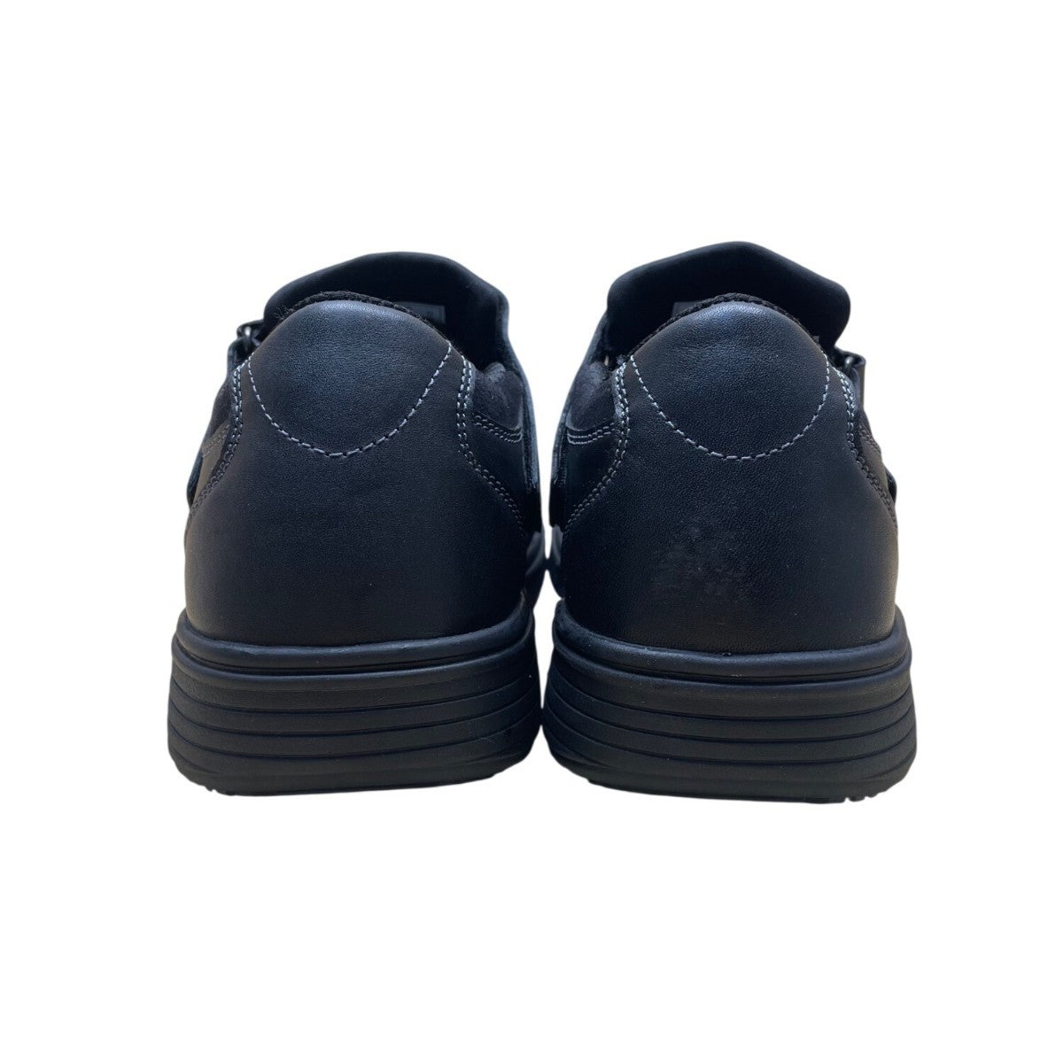 Orthofeet Men’s Black Leather Hook & Loop Strap Orthopedic Shoes Size 12 Medium