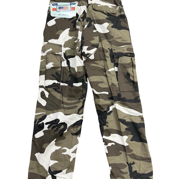 Jet Lag Mens Camouflage Cargo Pants Adjustable Waist Sz Small