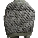 Perry Ellis Portfolio Mens Green Polyester Bomber Jacket Sherpa-Lined Collar Siz