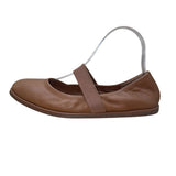 Lucky Brand Women’s Brown Leather Elastic Strap Walnen Ballet Flat Size 8M