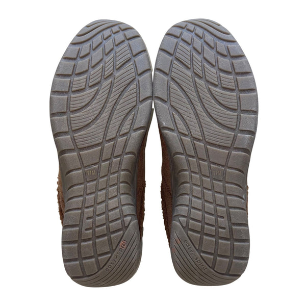 Easy Spirit Women’s Brown Faux Fur Lined Mule Slippers Size 11M