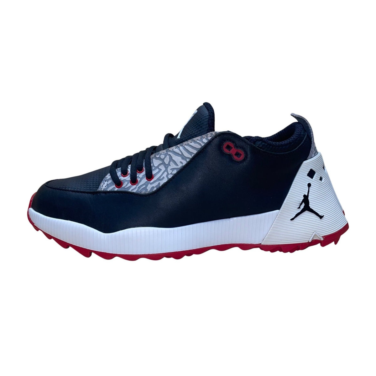 Air Jordan Men’s Black & Red Leather ADG 2 golf Sneakers Size 8.5