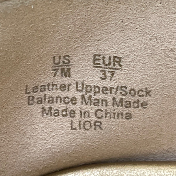 Sam Edelman Women’s Black Leather Gold Bit Detail Slip-On Loafers Size 7M