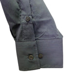 Coastal Mens Gray Cotton Long Sleeve Button-Down Military Style Shirt Size XL