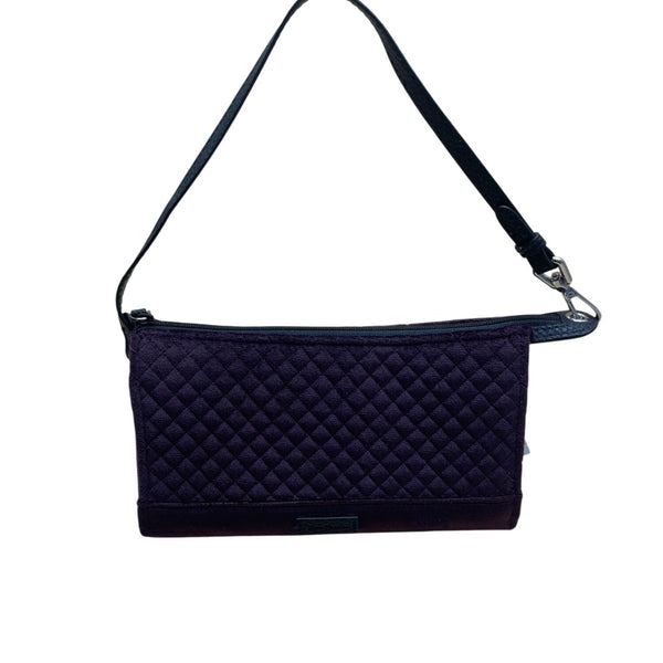 Vera Bradley Women’s Blackberry Wine RFID Slim Faux Leather Trim Wristlet Clutch