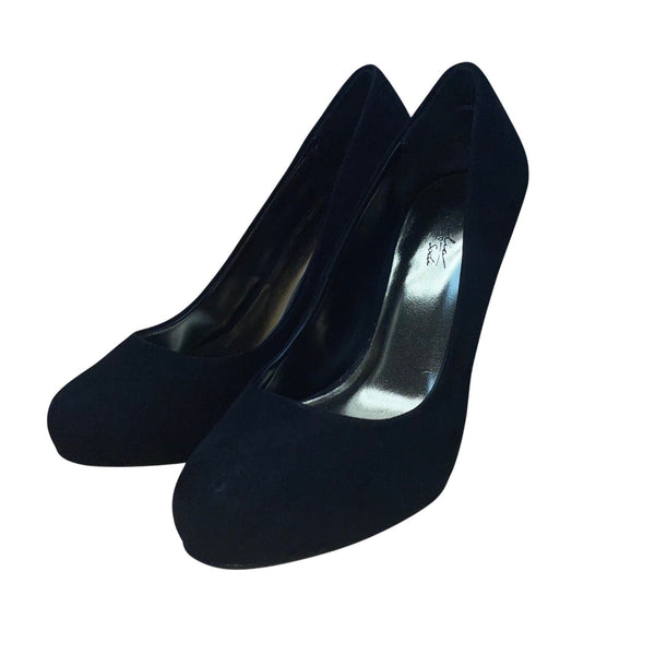 Thalia Sodi Women’s Black & Gold Round Toe Chrissy 2 High Heels Pumps Size 7M