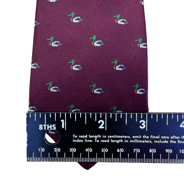 Trifles Mens Purple Silk Duck Patterned Tie All Silk Design 100% Silk Neckwear