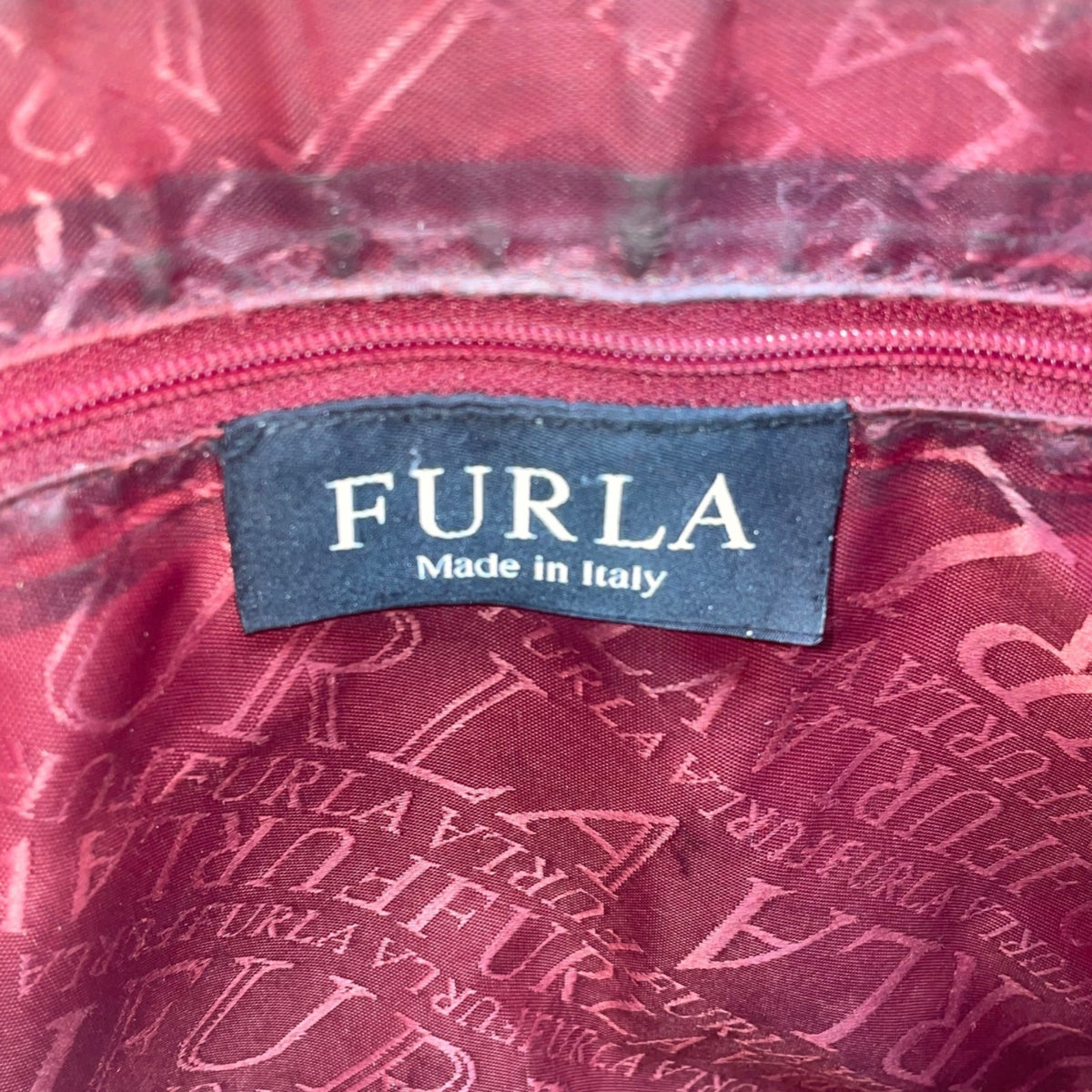 Furla Italy Women’s Red Leather Classic Design Dual Shoulder Straps Tote Bag