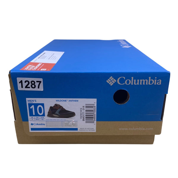 Columbia Men’s Black & Copper Suede & Mesh Outdoor Wildone Anthem Sneakers Sz 10
