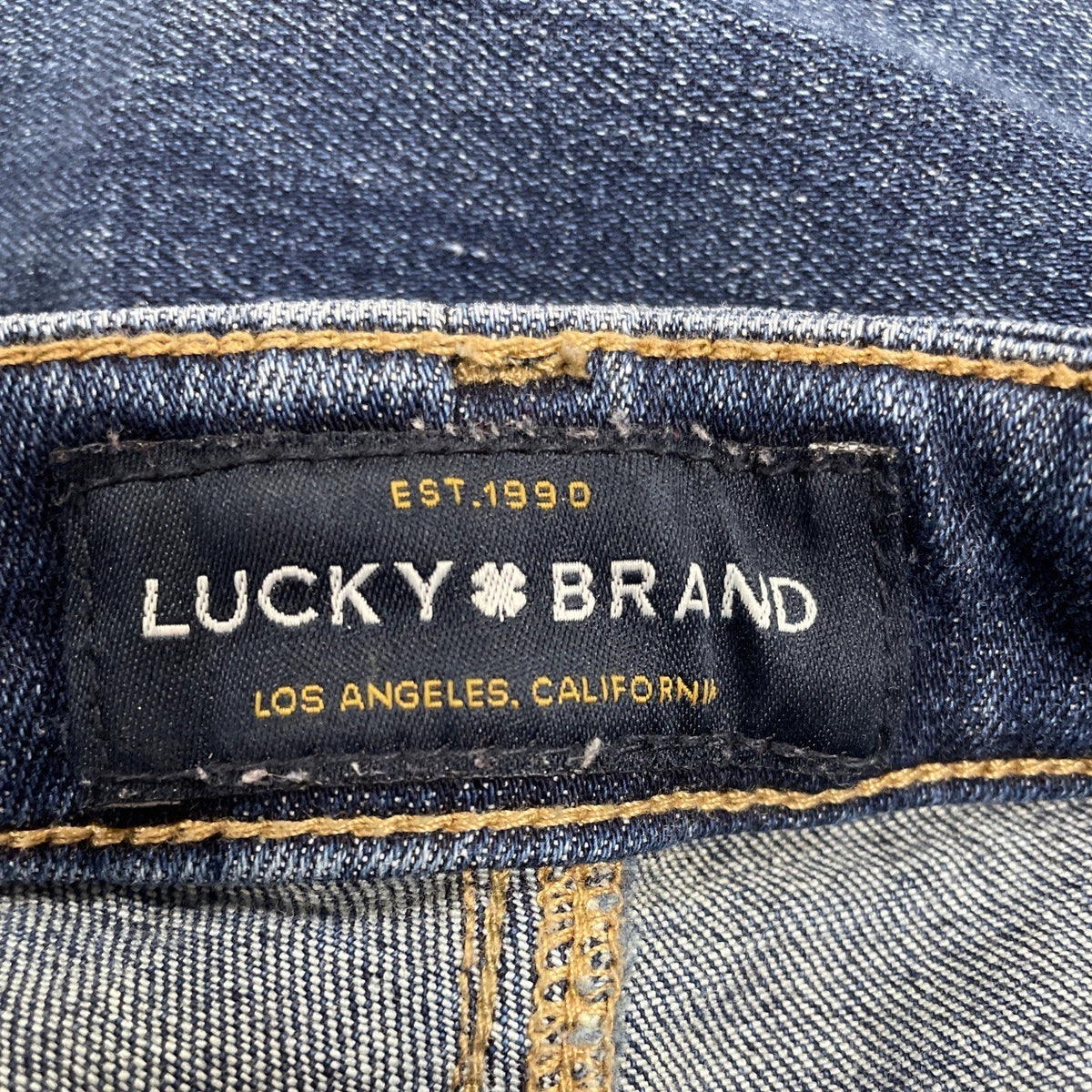 Lucky Brand Womens Blue Cotton Blend Lolita Skinny Frayed Hem Jeans Size 4/27