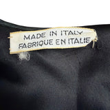Valentino Womens Black Velvet Long Sleeve Fitted Dress  Italy Formal Size 10