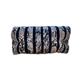 Salon De Ruban Women’s Black & Beige Snake Print Adjustable Strap Tote Bag