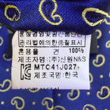 Metrocity Mens Blue Silk Paisley Print Neck Tie Formal Accessory