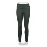 Soul Womens Green Polyester/Spandex High-Waisted Lace-Up Leggings Size S