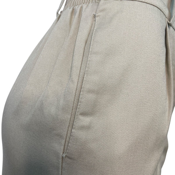 K&L SportWear Beige Midi High-Waisted Pencil Skirt With Button Closure Sz 8