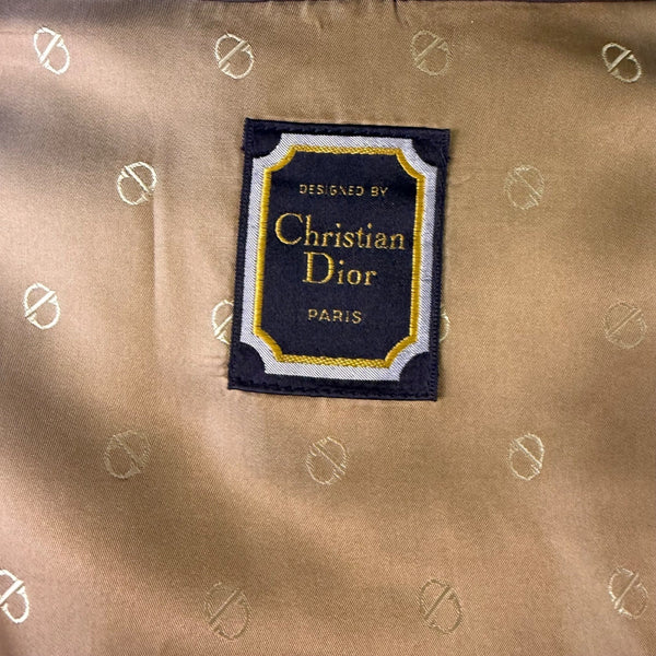 Vintage Christian D Mens Beige Trench Coat  Belted Classic Size 44R