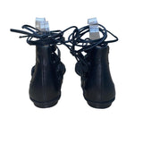 Born Crown Women’s Black Leather Lace-Up  Gladiator Sandals Size 10M