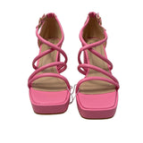 Windsor Women's April Pink Squared Toe High Heels Sz 7.5 - NWB