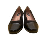 BeautiFeel Women’s Black Suede & Patent Leather Block Heel Pumps Size 39