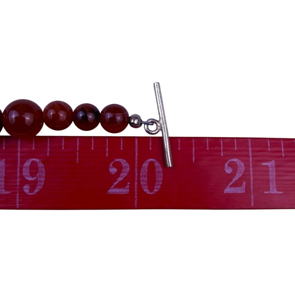Natural Stone Womens Red Bead Necklace With Fish Pendant Handmade Design