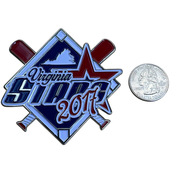 Virginia State 2017 Baseball Trading Pin With Dual Clutch Back