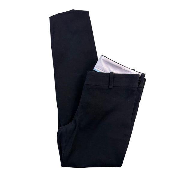 J. Crew Womens Black Cotton Stretch Slim Fit Dress Pants Classic Style Size 2