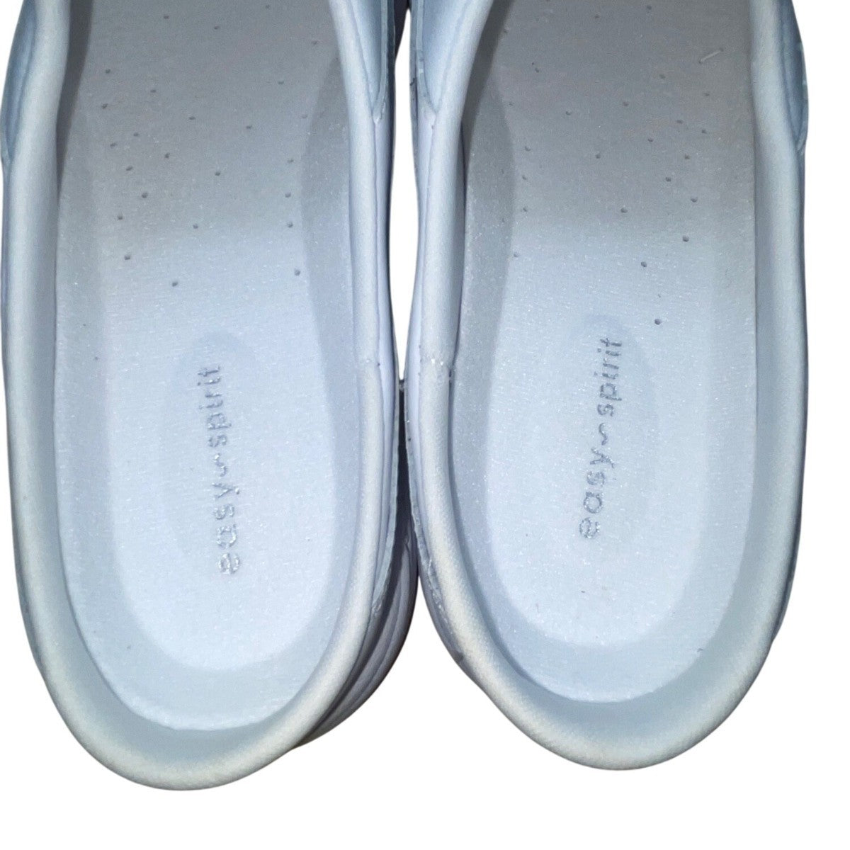 Easy Spirit Women’s White Leather Tourguide Slip-On Mules Shoes Size 11M