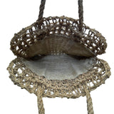 Women’s Natural Brown Woven Jute Open Weave Eco-Friendly Handbag Tote Bag