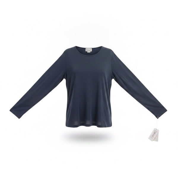 David Dart Womens Navy Long Sleeve Top Size L 