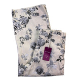 Loveimgs Womens Beige Floral Wide-Leg Pants Size M