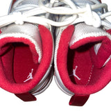 Air Jordan Kids White & Red Patent Leather High-Top Retro 11 Crib Shoes Size 5C