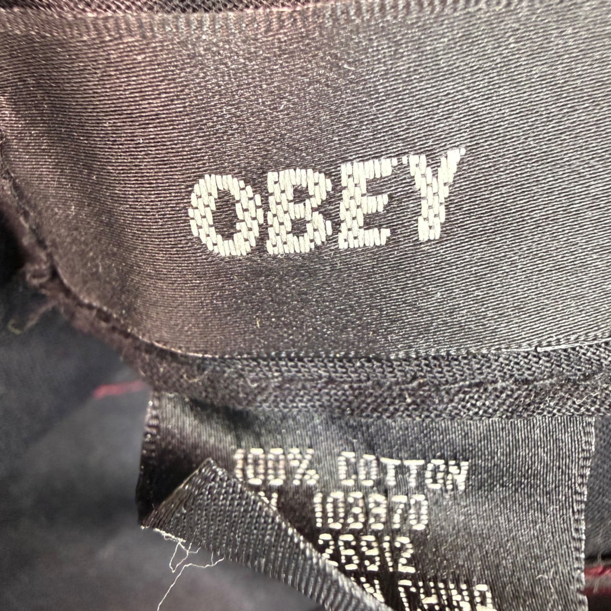 Obey Mens Multicolor Cotton Patterned Adjustable Strapback Hat