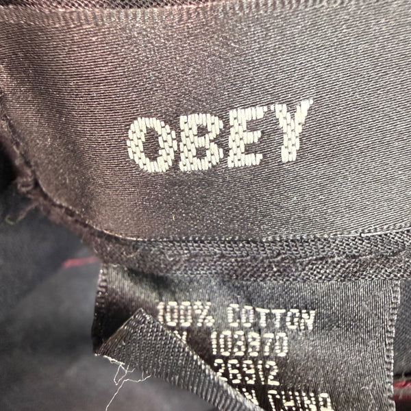 Obey Mens Multicolor Cotton Patterned Adjustable Strapback Hat