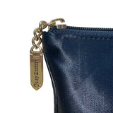 Juicy Couture Women’s Black Nylon Gold Logo Accent Zippered Pouch Bag