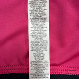Nike Womens Pink Sports Bra Dri-Fit Medium Support With Black Trim Sz XL