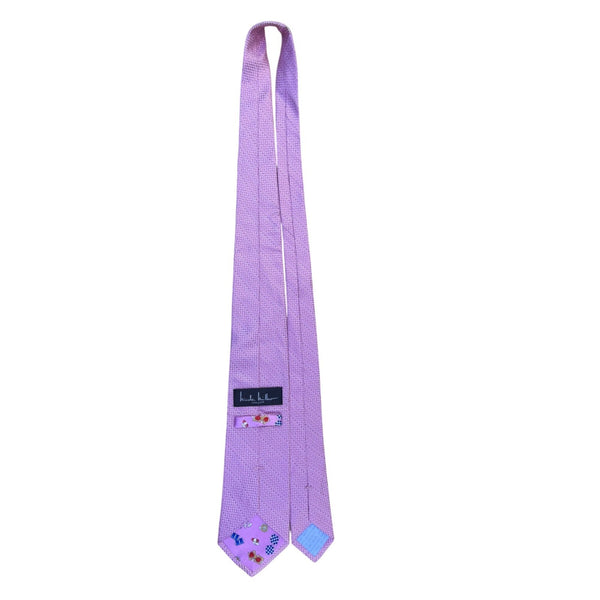 Nicole Miller Mens Purple All Silk Textured Tie 57" Long Luxury Formal Accessory