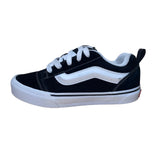 Vans Juniors Black & White Canvas Low Top Skate Sneakers Size 4.5