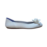 Rothys Women’s White With Flower Detail Slip-On Ballet Flats Size W11.5